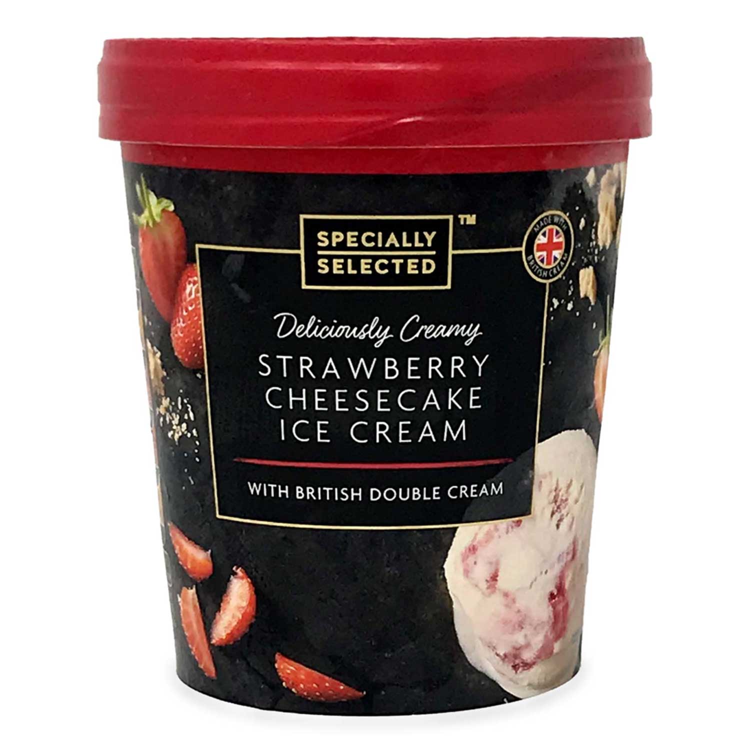 Specially Selected Strawberry Cheesecake Ice Cream 480ml